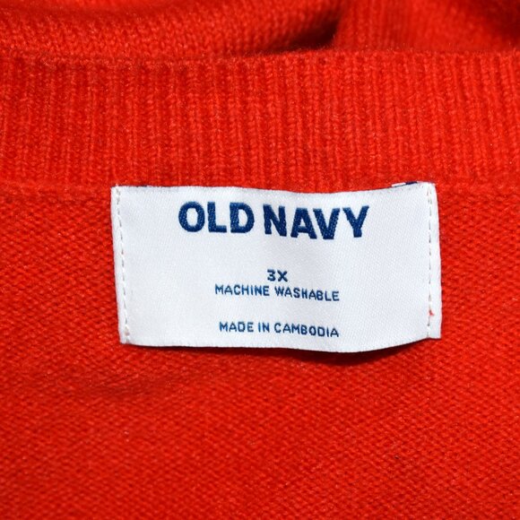 Women's Old Navy SoSoft Crop Cardigan Sweater Long Sleeve SIZE 3X Auburn NEW - Picture 9 of 9